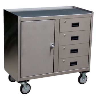 stainless steel drawer cart